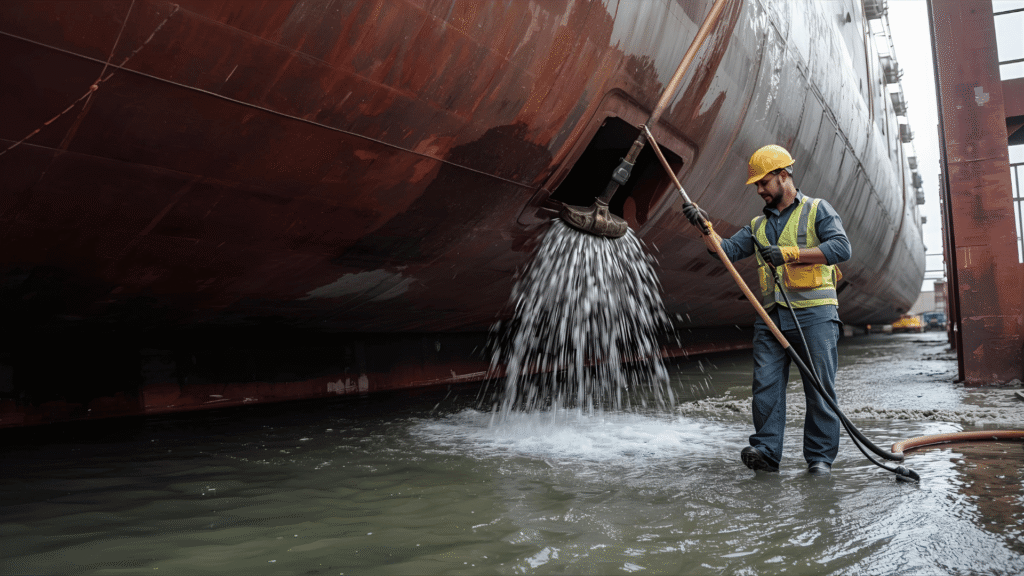 Ballast tank cleaning in Singapore