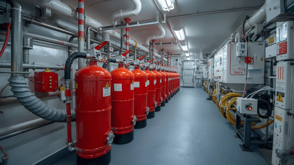 Fire protection systems onboard in Singapore