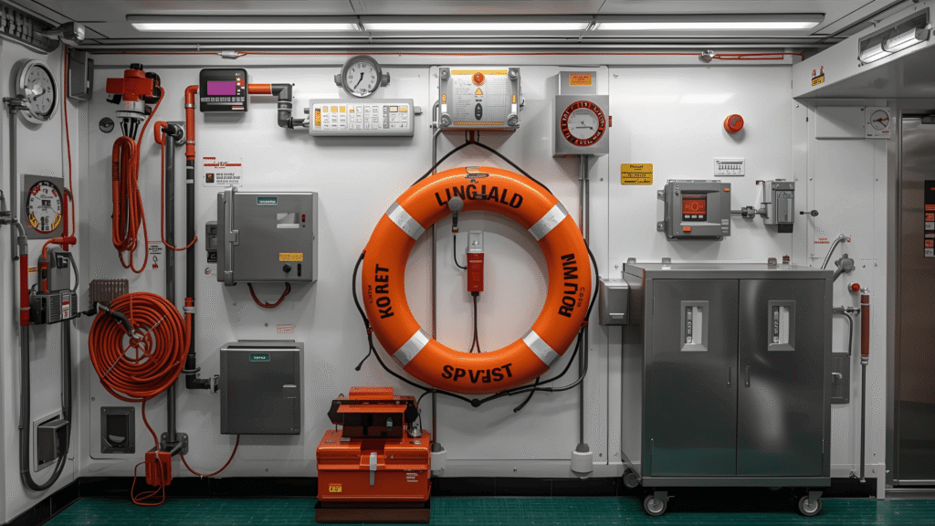 Life-saving appliances onboard in Singapore